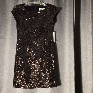 Eliza J Black and Sequin Dress